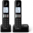 Philips D2552B/01- Draadloze DECT-telefoon met 2 handsets met antwoordapparaat, 50 namen/nummers en nummerherkenning - Zwart Philips D2552B/01- Draadloze DECT-telefoon met 2 handsets met antwoordapparaat, 50 namen/nummers en nummerherkenning - Zwart