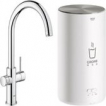 GROHE Red Compact 3IN1 kokendwaterkraan - C uitloop - 4L boiler - Chroom - 30374001 GROHE Red Compact 3IN1 kokendwaterkraan - C uitloop - 4L boiler - Chroom - 30374001