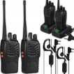 Walkie Talkie - Portofoon 2 Stuks - Oortje met Bevestigingsclip - Zaklamp - Bereik tot 5 KM - Rheme Walkie Talkie - Portofoon 2 Stuks - Oortje met Bevestigingsclip - Zaklamp - Bereik tot 5 KM - Rheme