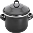 Lite-Body - Emaille - Magnus Braadpan 28cm/3,5l met deksel - Inductie - Zwart Lite-Body - Emaille - Magnus Braadpan 28cm/3,5l met deksel - Inductie - Zwart