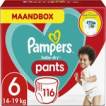 Pampers Baby-Dry Pants Luierbroekjes - Maat 6 (14-19 kg) - 116 stuks - Maandbox Pampers Baby-Dry Pants Luierbroekjes - Maat 6 (14-19 kg) - 116 stuks - Maandbox