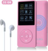MP3 speler Bluetooth - 32GB Memory Card - Roze - Mp3/Mp4 - FM Radio - Mp3 Speler - Incl Oortjes - Mp3 speler Met Radio - Voice Recorder/Ebook/Alarm Clock/ Stopwatch/opnemen MP3 speler Bluetooth - 32GB Memory Card - Roze - Mp3/Mp4 - FM Radio - Mp3 Speler - Incl Oortjes - Mp3 speler Met Radio - Voice Recorder/Ebook/Alarm Clock/ Stopwatch/opnemen