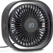 LifeGoods USB Ventilator - 3 Standen - 360º Kantelbaar - Stille Mini Fan voor Kantoor - Zwart LifeGoods USB Ventilator - 3 Standen - 360º Kantelbaar - Stille Mini Fan voor Kantoor - Zwart