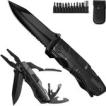 14-in-1 Multitool Zakmes + Draagetui + 9-Delige Bitset - Knife - Gereedschap - Survival Mes - Jachtmes - Outdoor - Camping - Kamperen - In Cadeau Verpakking 14-in-1 Multitool Zakmes + Draagetui + 9-Delige Bitset - Knife - Gereedschap - Survival Mes - Jachtmes - Outdoor - Camping - Kamperen - In Cadeau Verpakking