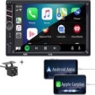 Boscer® Autoradio 2Din Universeel | Apple Carplay & Android Auto | 7' HD Touchscreen | USB - AUX - Bluetooth | Achteruitrijcamera Boscer® Autoradio 2Din Universeel | Apple Carplay & Android Auto | 7' HD Touchscreen | USB - AUX - Bluetooth | Achteruitrijcamera