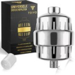 Toivo Douchefilter 17 Stages - Zilver - Incl. montagetape en rubberen ringen - Waterfilter Voor Douchekop - Shower Filter - Waterfilter - Kraanfilter Toivo Douchefilter 17 Stages - Zilver - Incl. montagetape en rubberen ringen - Waterfilter Voor Douchekop - Shower Filter - Waterfilter - Kraanfilter