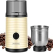 KitchenApp Retro koffiemolen - Elektrische koffiemolen - 200W - Beige KitchenApp Retro koffiemolen - Elektrische koffiemolen - 200W - Beige
