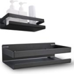 Roegaarden Doucherek zonder boren - Doucherekjes - Hangend - Zwart RVS - 23 CM Roegaarden Doucherek zonder boren - Doucherekjes - Hangend - Zwart RVS - 23 CM