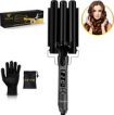 Toivo Wafeltang Pro Care+ 22mm - Incl. Opbergtas En Beschermingshandschoen - Zwart - Tri-Blade technologie - Golvenkrultang – Wave krultang – Waver Toivo Wafeltang Pro Care+ 22mm - Incl. Opbergtas En Beschermingshandschoen - Zwart - Tri-Blade technologie - Golvenkrultang – Wave krultang – Waver