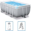 Intex Opzetzwembad - inclusief pomp en trap - Prism Frame - 300X175X80 cm - Grijs Intex Opzetzwembad - inclusief pomp en trap - Prism Frame - 300X175X80 cm - Grijs