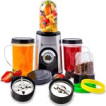 KitchenBrothers Smoothie Blender - 13-Delige Set - 4 Bekers - Smoothiemaker To Go - 350W - RVS KitchenBrothers Smoothie Blender - 13-Delige Set - 4 Bekers - Smoothiemaker To Go - 350W - RVS