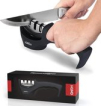 HGMD® Luxe Messenslijper - 3 Standen - Zwart - Antislip - Scharenslijper - Messen slijper - Knife sharpener HGMD® Luxe Messenslijper - 3 Standen - Zwart - Antislip - Scharenslijper - Messen slijper - Knife sharpener