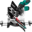 VONROC Compacte afkortzaag - kapzaag - verstekzaag 2200W - Ø216mm – 5200 /min – Demonteerbare verstekarm - Trekfunctie - Verstelbare tafelverbreders – Kantelbaar (0-45°) – Lengtestop – Diepteregeling - Laser & LED – Incl. zaagblad & werkstukklem VONROC Compacte afkortzaag - kapzaag - verstekzaag 2200W - Ø216mm – 5200 /min – Demonteerbare verstekarm - Trekfunctie - Verstelbare tafelverbreders – Kantelbaar (0-45°) – Lengtestop – Diepteregeling - Laser & LED – Incl. zaagblad & werkstukklem