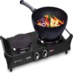KitchenBrothers Elektrische Kookplaat - 2 Pits - 2500W - Zwart KitchenBrothers Elektrische Kookplaat - 2 Pits - 2500W - Zwart
