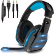 LifeGoods Gaming Headset met Microfoon - Noise Reducing - 3,5 mm Jack en USB - Blauw/Zwart LifeGoods Gaming Headset met Microfoon - Noise Reducing - 3,5 mm Jack en USB - Blauw/Zwart