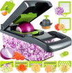 Hi Nature™ Multifunctionele groentesnijder - Mandoline - Uiensnijder - Groentensnijder - Keukensnijder - Snijmachine groenten 15 delig Hi Nature™ Multifunctionele groentesnijder - Mandoline - Uiensnijder - Groentensnijder - Keukensnijder - Snijmachine groenten 15 delig