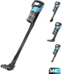 Sanbo Draadloze Steelstofzuiger Air Pro Max 9000 Series - Zwart / Blauw - Incl. Ophangsysteem - Zakloos - Draadloos - 4 in 1 - turbostand Sanbo Draadloze Steelstofzuiger Air Pro Max 9000 Series - Zwart / Blauw - Incl. Ophangsysteem - Zakloos - Draadloos - 4 in 1 - turbostand