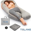 Telano Zwangerschapskussen XXL | Extra Hoes en Opbergtas |Velvet Stof | Voedingskussen | U Vorm | Extra Groot | Zijslaapkussen | Grijs Telano Zwangerschapskussen XXL | Extra Hoes en Opbergtas |Velvet Stof | Voedingskussen | U Vorm | Extra Groot | Zijslaapkussen | Grijs