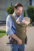 Praktische draagzak baby - Kakigroen - Babydrager - Buikdrager en rugdrager - opbergtas inbegrepen Praktische draagzak baby - Kakigroen - Babydrager - Buikdrager en rugdrager - opbergtas inbegrepen