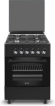 Wiggo WO-E603R(BB) - Serie 3 - 60 cm - Gasfornuis - Zwart Wiggo WO-E603R(BB) - Serie 3 - 60 cm - Gasfornuis - Zwart