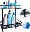 Happy Goods - 2-laags Doucherek zonder boren - Badkamermeubel - Incl 2 Haken - Badkamer Accessoires - Badkamerrek - Haken - Wandrek - Housewarming - Woonaccessoires Happy Goods - 2-laags Doucherek zonder boren - Badkamermeubel - Incl 2 Haken - Badkamer Accessoires - Badkamerrek - Haken - Wandrek - Housewarming - Woonaccessoires