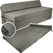 Opvouwbaar matras met hoofdkussen Wasbare hoes 200cm x 120cm x 10cm Grijs Opvouwbaar matras met hoofdkussen Wasbare hoes 200cm x 120cm x 10cm Grijs