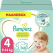 Pampers Premium Protection Luiers - Maat 4 (9-14 kg) - 168 Stuks - Maandbox Pampers Premium Protection Luiers - Maat 4 (9-14 kg) - 168 Stuks - Maandbox