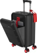 ONYX® Handbagage Koffer 35 L - Spinner wielen - Lichtgewicht Trolley - Dubbel TSA Slot - Handig voorvak - 55 cm - Zwart ONYX® Handbagage Koffer 35 L - Spinner wielen - Lichtgewicht Trolley - Dubbel TSA Slot - Handig voorvak - 55 cm - Zwart