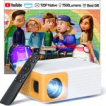Yoton Y3 Mini Beamer 5500Lumens Draagbare Beamer 720P - 20000+ Uur Multimedia Home Theater Film Projector - Compatibel met HDMI, USB, AV, Laptop, Smartphone Yoton Y3 Mini Beamer 5500Lumens Draagbare Beamer 720P - 20000+ Uur Multimedia Home Theater Film Projector - Compatibel met HDMI, USB, AV, Laptop, Smartphone
