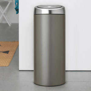 Brabantia Touch Bin 30 Liter Platinum met Platinum Deksel