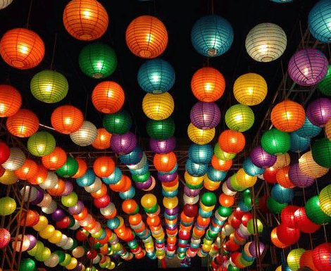 bevestiging van lampionnen