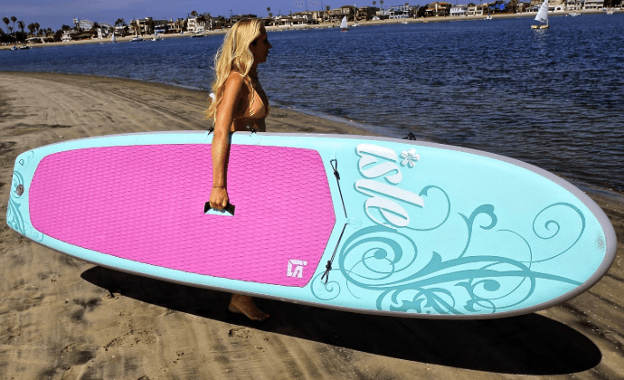 De lengte van een peddelboard
